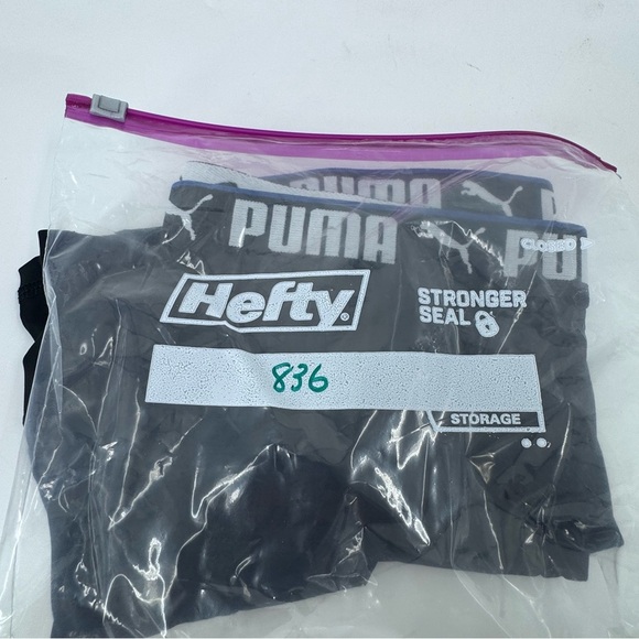 Puma Black Boxer Briefs with Elastic Logo Waistband - Picture 6 of 6